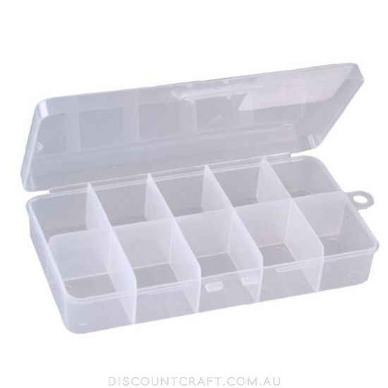 Craft Storage Box - 10 Compartment Organiser