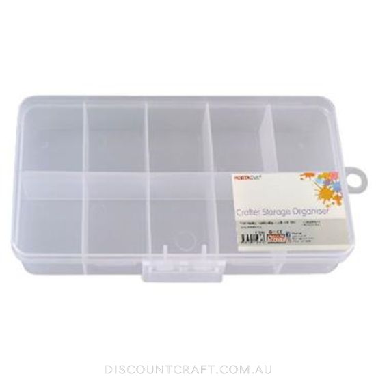 Craft Storage Box - 10 Compartment Organiser