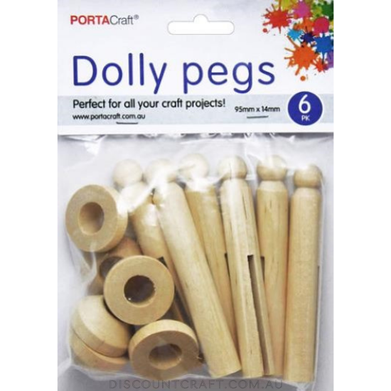 Dolly Pegs 6pk with Stands