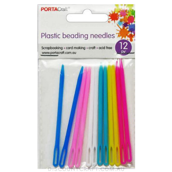 Beading Plastic Needles 12pc Discount Craft