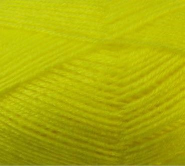 Acrylic Yarn 100g 189m 8ply - High Viz Yellow
