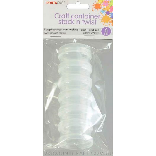 Stack n Twist Containers 40x27mm 6pk