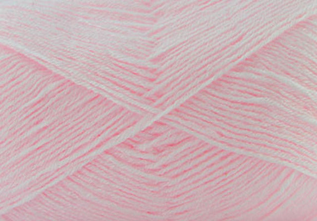 Super Soft Baby Acrylic Yarn 420m 4ply - Baby Pink