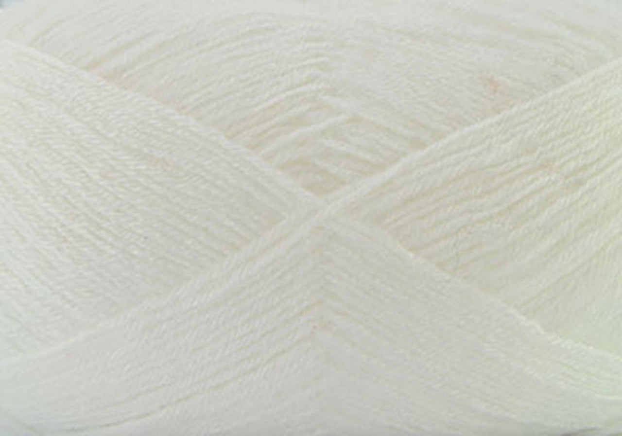 Super Soft Baby Acrylic Yarn 420m 4ply - White