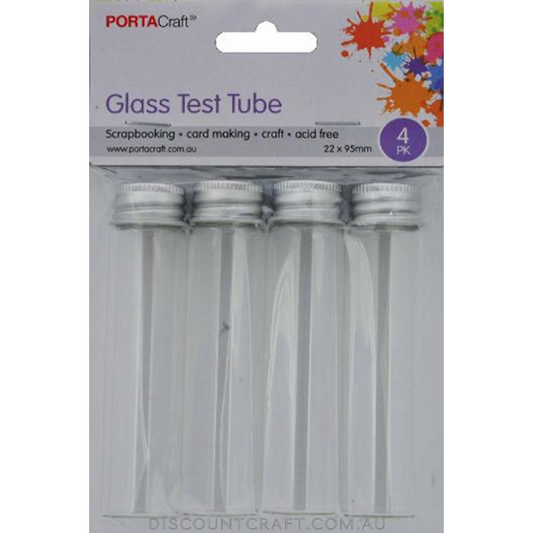 Glass Test Tubes 22x95mm - 4pk