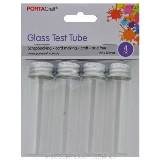 Glass Test Tubes 22x80mm - 4pk