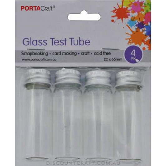 Glass Tubes Glass 22x65mm - 4pk