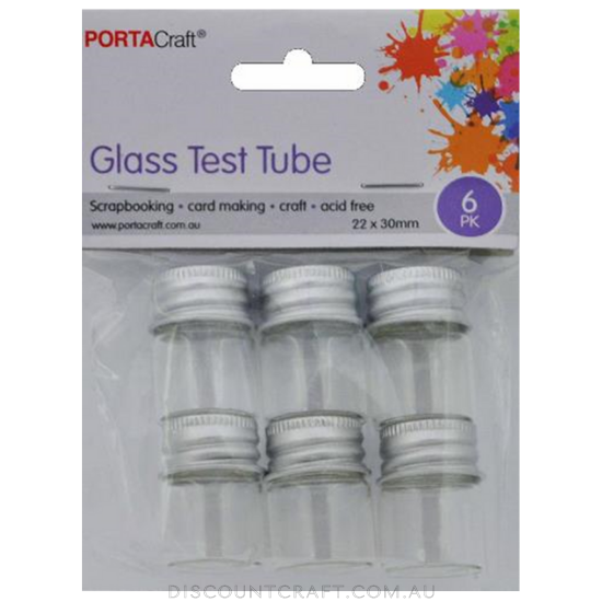 Glass Test Tubes 22x30mm - 6pk
