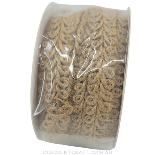 Burlap Trim Rolls 2m - Knitted Burlap Design