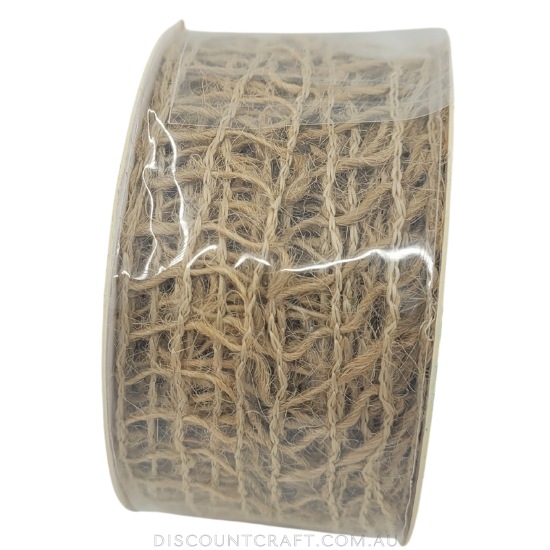 Burlap Trim Rolls 2m - Webbed Burlap Design