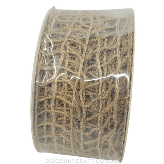 Burlap Trim Rolls 2m - Webbed Burlap Design