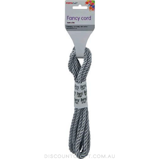 Metallic Rope 5mm 2m - Silver