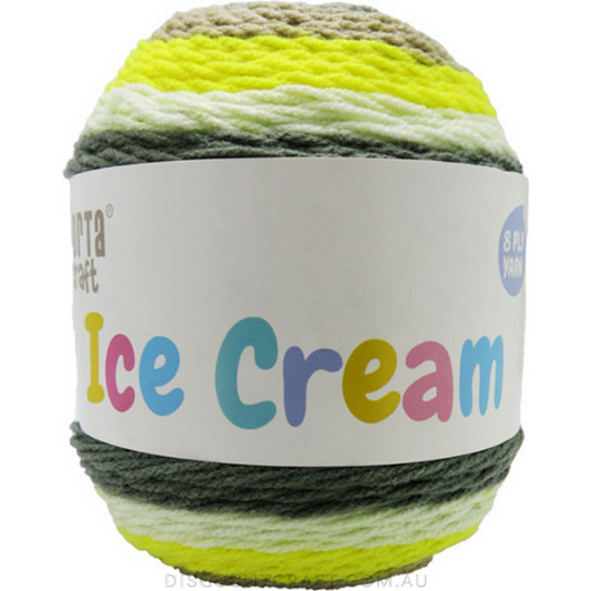 Ice Cream Yarn 200g 380m 8ply - Lemon Meringue