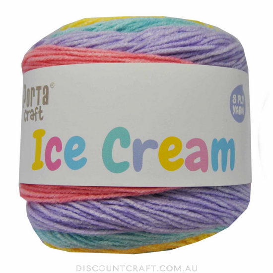 Ice Cream Yarn 200g 380m 8ply - Marshmallow