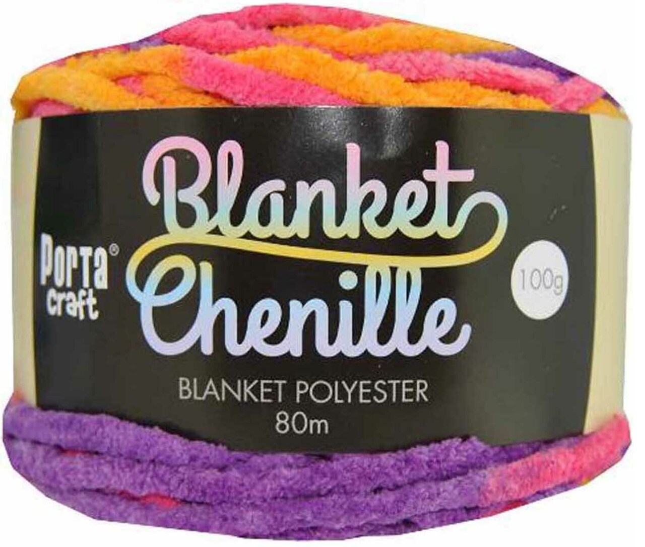 Chenille Blanket Yarn 100g 80m 12ply - Fantasy