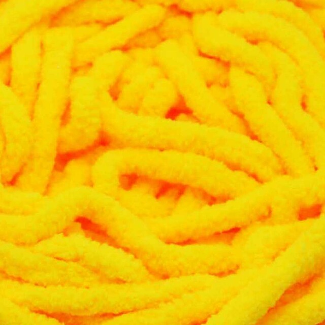 Chenille Blanket Yarn 100g 80m 12ply -  Lemon