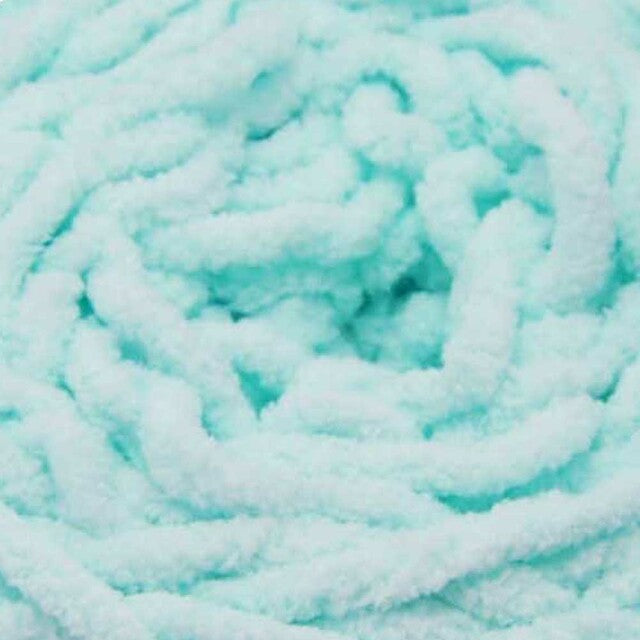 Chenille Blanket Yarn 100g 80m 12ply - Baby Blue