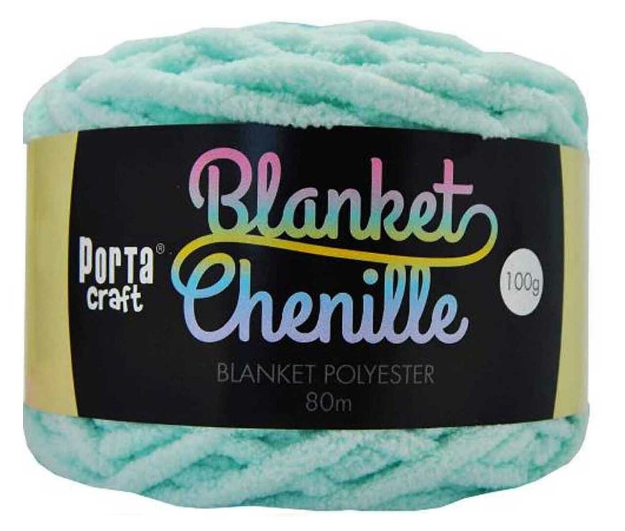 Chenille Blanket Yarn 100g 80m 12ply - Baby Blue