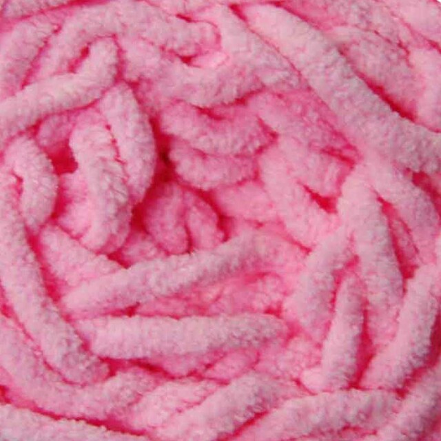 Chenille Blanket Yarn 100g 80m 12ply - Light Pink