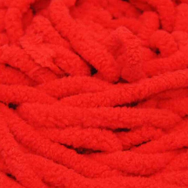 Chenille Blanket Yarn 100g 80m 12ply - Red