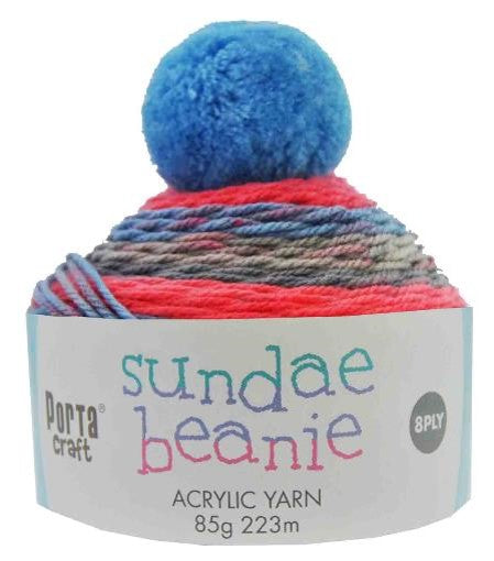 Sundae Beanie Yarn 85g - Fruit Punch