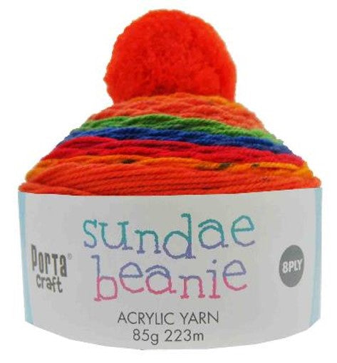 Sundae Beanie Yarn 85g - Tutti Frutti