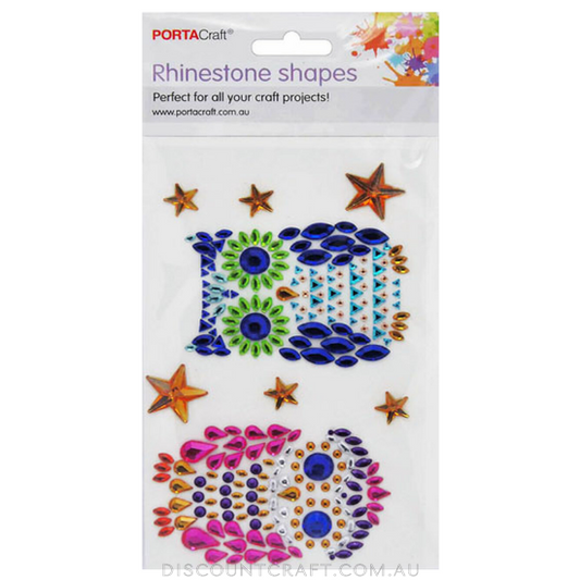 Rhinestone Decal Owls & Stars 7pk