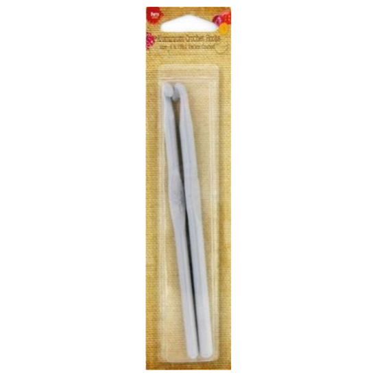 Aluminium Crochet Hooks Teflon Coat Size 6&7 2pk