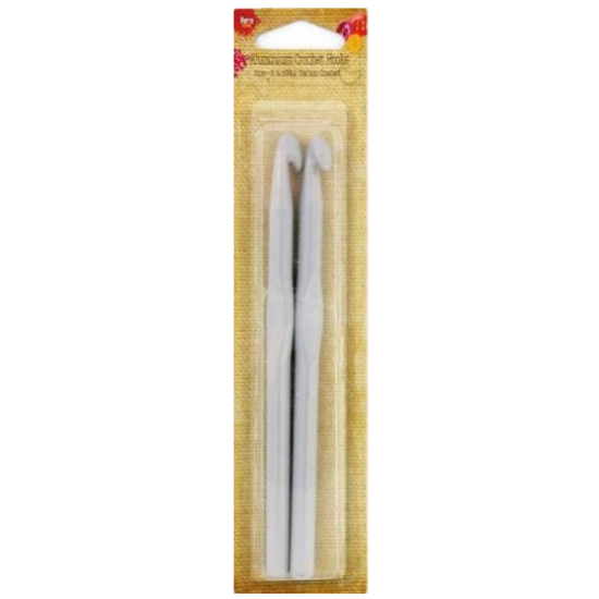 Aluminium  Crochet Hooks Teflon Coat Size 8&9 2pk