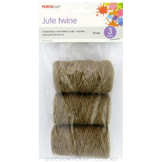 Jute String 32.4m 3pk - Discount Craft