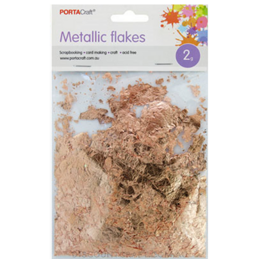 Metallic Flakes 2g - Rose Gold