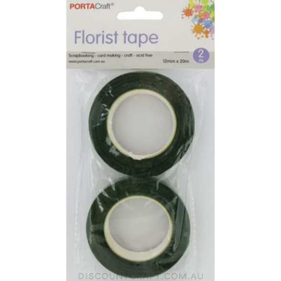 Florist Tape 12mm x 20m 2pk