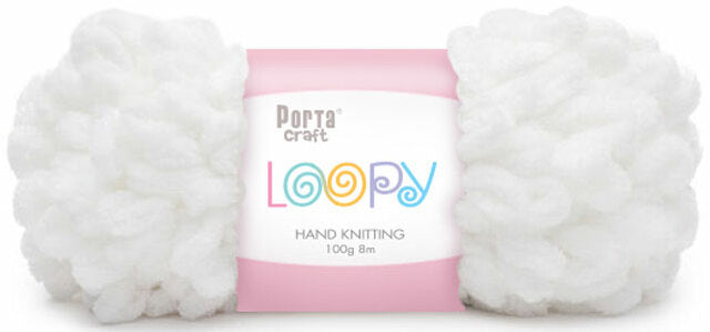 Loopy Yarn 100g 8m - White