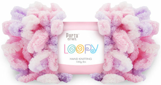 Loopy Yarn 100g 8m - Princess Pinks
