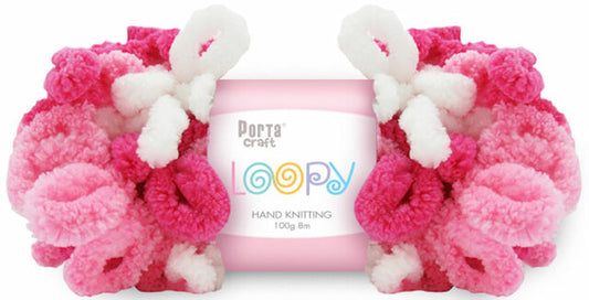 Loopy Yarn 100g 8m - Pinks