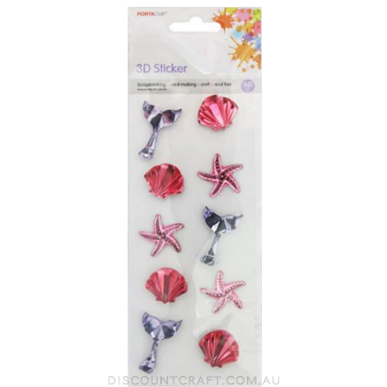 Gem Decals 10pc - Mermaid Tail