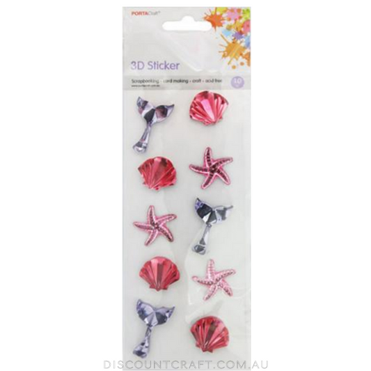 Gem Decals 10pc - Mermaid Tail