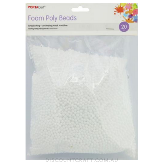 Polystyrene Beans 20g Assorted Sizes