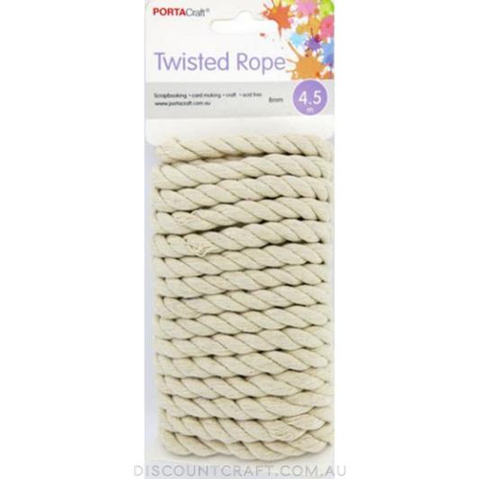 Rope  8mm 4.5m - Twisted