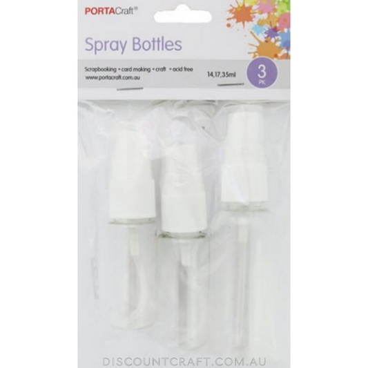 Spray Bottles  14ml 17ml 35ml 3pk