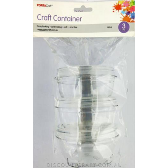 Lock n Stack Containers 180ml 3pk