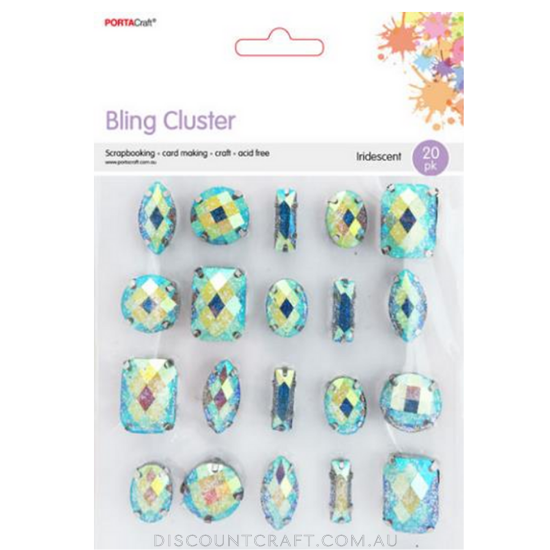 Bling Clusters 20pc - Iridescent - Discount Craft
