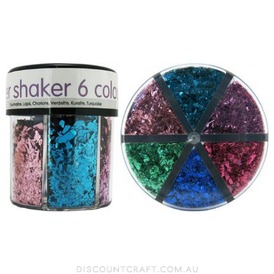 Glitter Shaker 6 way - Flakes 42g