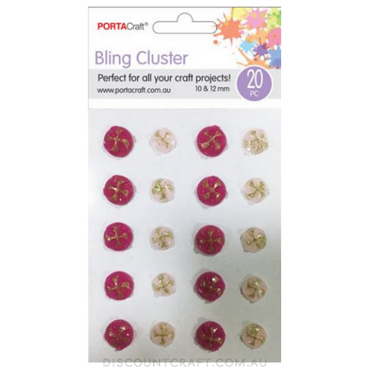 Bling Cluster 10 & 12mm Water Lily 20pk