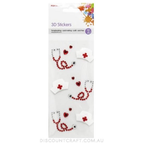 Gem Decals 12pc - Nurse