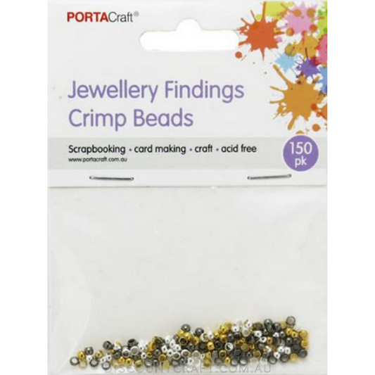 Crimp Beads 1mm 150pk