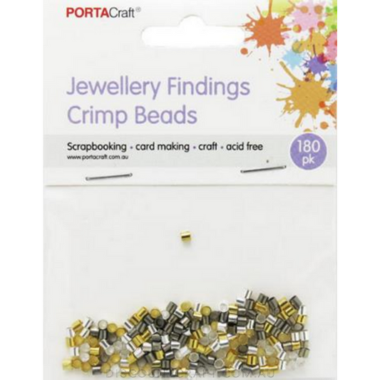 Crimp Beads 2mm 180pk
