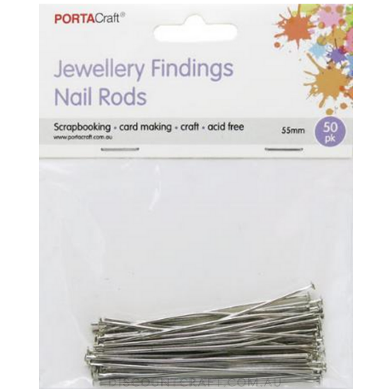 Nail Rods 55mm 50pk Iron