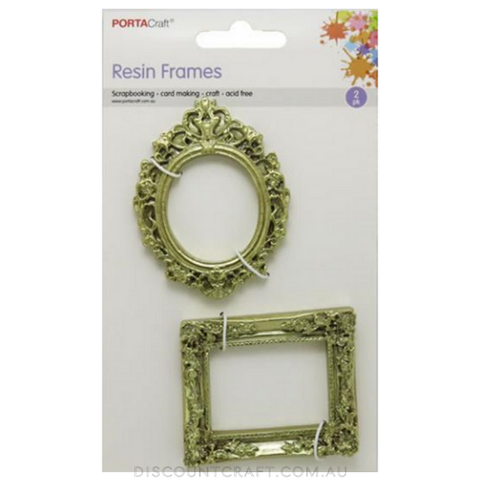 Resin Frames 2pk - Gold