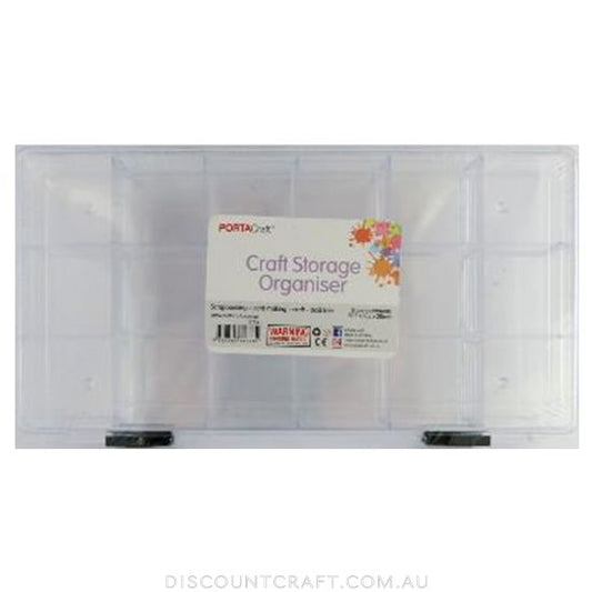 Craft Storage Box - 18 Compartment Organiser